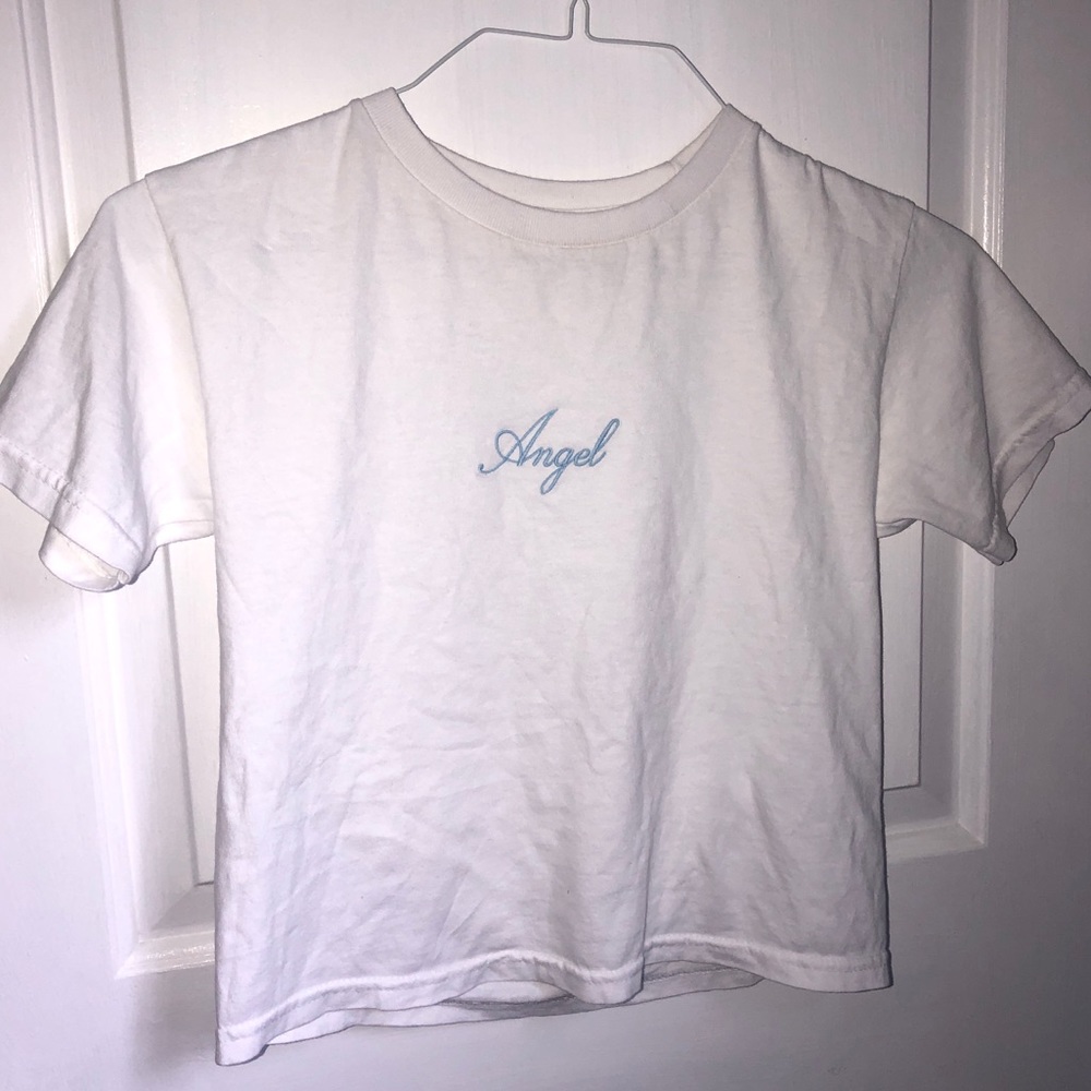 SOLD Brandy Melville Angel Cropped T-Shirt